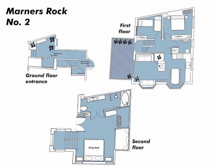 Apartamento Marners Rock No 2 Fowey Exterior foto